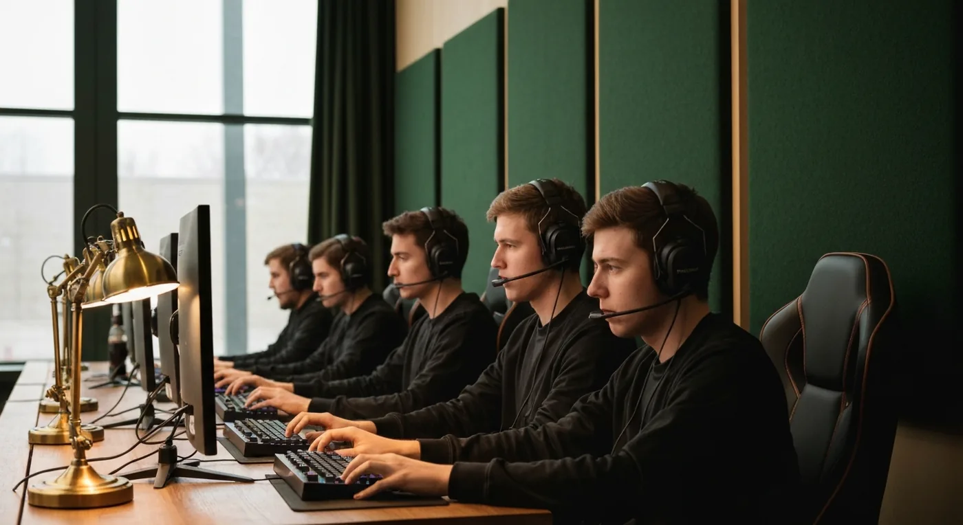 Equipo profesional en scrim